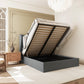 Verona Ottoman 5' Bed - Grey Fabric