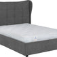 Verona Ottoman 5' Bed - GREY FABRIC