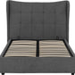 Verona Ottoman 5' Bed - GREY FABRIC