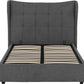 Verona Ottoman 5' Bed - Grey Fabric