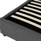 Verona Ottoman 4'6" Bed - GREY FABRIC