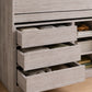 Vespa Mid Sleeper Bed with Desk - Grey Oak Effect