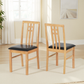 Vienna Drop Leaf Dining Set - MEDIUM OAK/BROWN PU