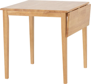 Vienna Drop Leaf Dining Set - MEDIUM OAK/BROWN PU