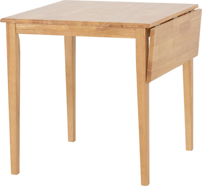 Vienna Drop Leaf Dining Set - MEDIUM OAK/BROWN PU