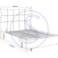 Verona Ottoman 4'6" Bed - Grey Fabric