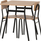 Warren 1+2 Dining Set - Russet Oak Effect/Black