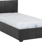 Waverley 3' Storage Bed - Black Faux Leather