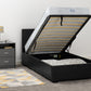 Waverley 3' Storage Bed - Black Faux Leather