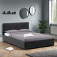 Waverley 4'6" Storage Bed - Black Faux Leather