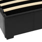 Waverley 5' Storage Bed - Black Faux Leather
