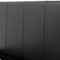 Waverley 4'6" Storage Bed - Black Faux Leather
