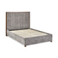 Whitmore Grey Chenille Upholstered Double Bed