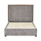 Whitmore Grey Chenille Upholstered Double Bed
