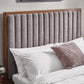Whitmore Grey Chenille Upholstered Double Bed