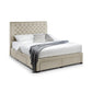 Wilton Upholstered 4 Drawer Storage Bed Frame - Oatmeal Linen, King