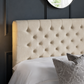 Wilton Upholstered 4 Drawer Storage Bed Frame - Oatmeal Linen, King