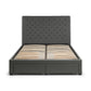 Wilton Upholstered 4 Drawer Storage Bed Frame - Dark Grey Linen, Double
