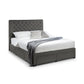 Wilton Upholstered 4 Drawer Storage Bed Frame - Dark Grey Linen, King