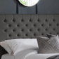 Wilton Upholstered 4 Drawer Storage Bed Frame - Dark Grey Linen, King