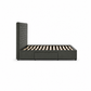 Wilton Upholstered 4 Drawer Storage Bed Frame - Dark Grey Linen, Super King