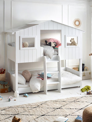 Willow Treehouse Bunk Bed – White, Single