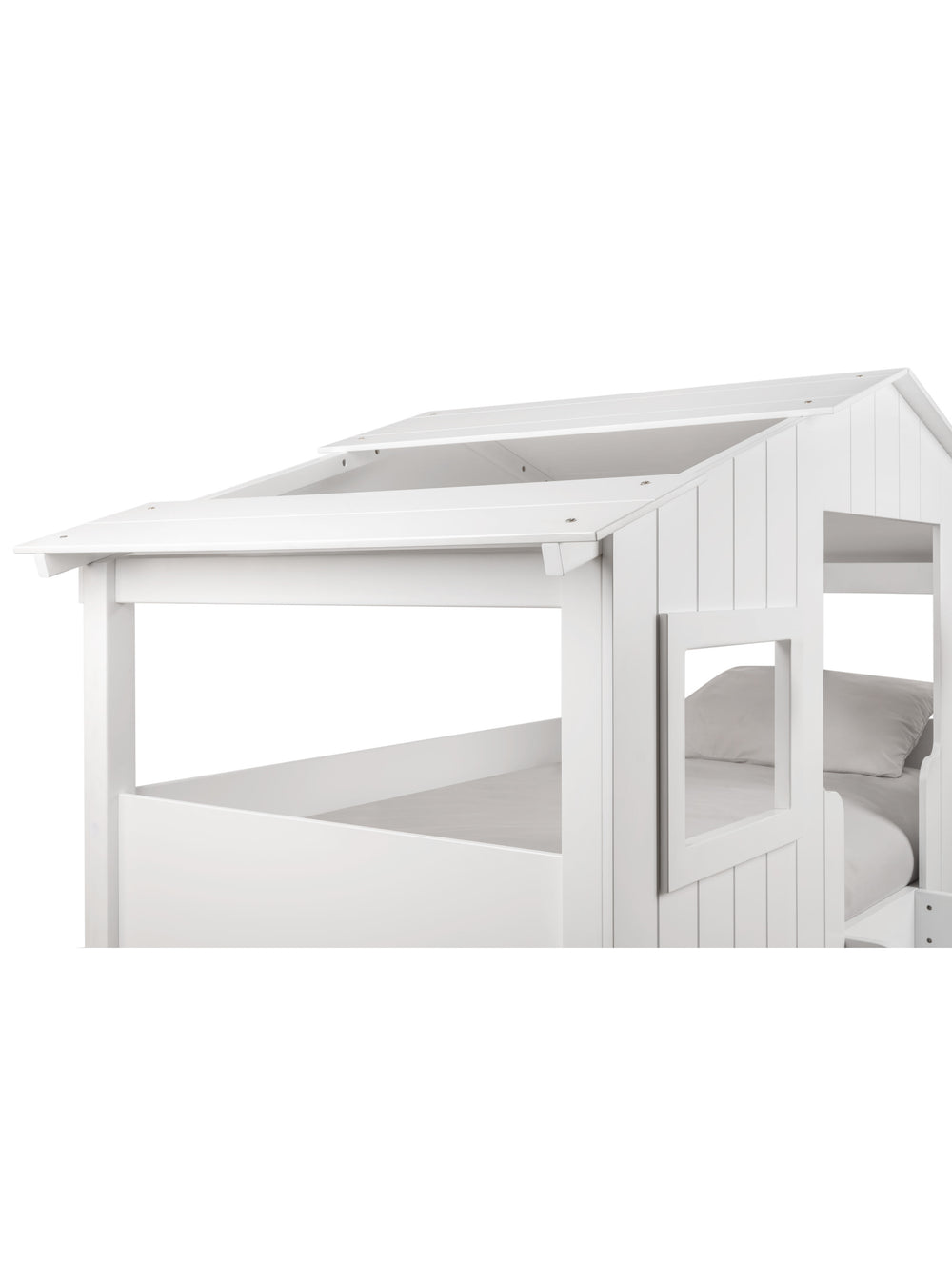 Willow Treehouse Bunk Bed – White, Single