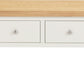 Windsor 2 Drawer Coffee Table - Ivory/Oak