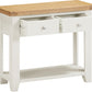 Windsor 2 Drawer Console Table - Ivory/Oak