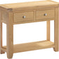 Windsor 2 Drawer Console Table - Natural Oak