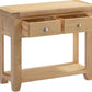 Windsor 2 Drawer Console Table - NATURAL OAK