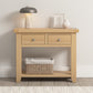Windsor 2 Drawer Console Table - Natural Oak