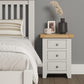 Windsor 3 Drawer Bedside - Ivory/Oak