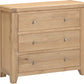Windsor 3 Drawer Chest - Natural Oak