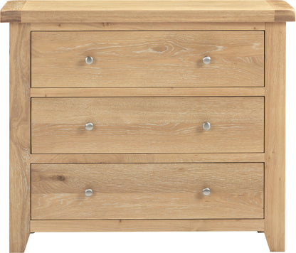 Windsor 3 Drawer Chest - NATURAL OAK