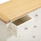 Windsor 3+2 Drawer Chest - Ivory/Oak