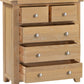 Windsor 3+2 Drawer Chest - NATURAL OAK