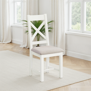 Windsor Cross Back Chair (Box of 2) - IVORY/OAT FABRIC