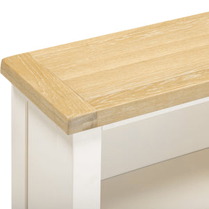 Windsor Low Bookcase - IVORY/OAK