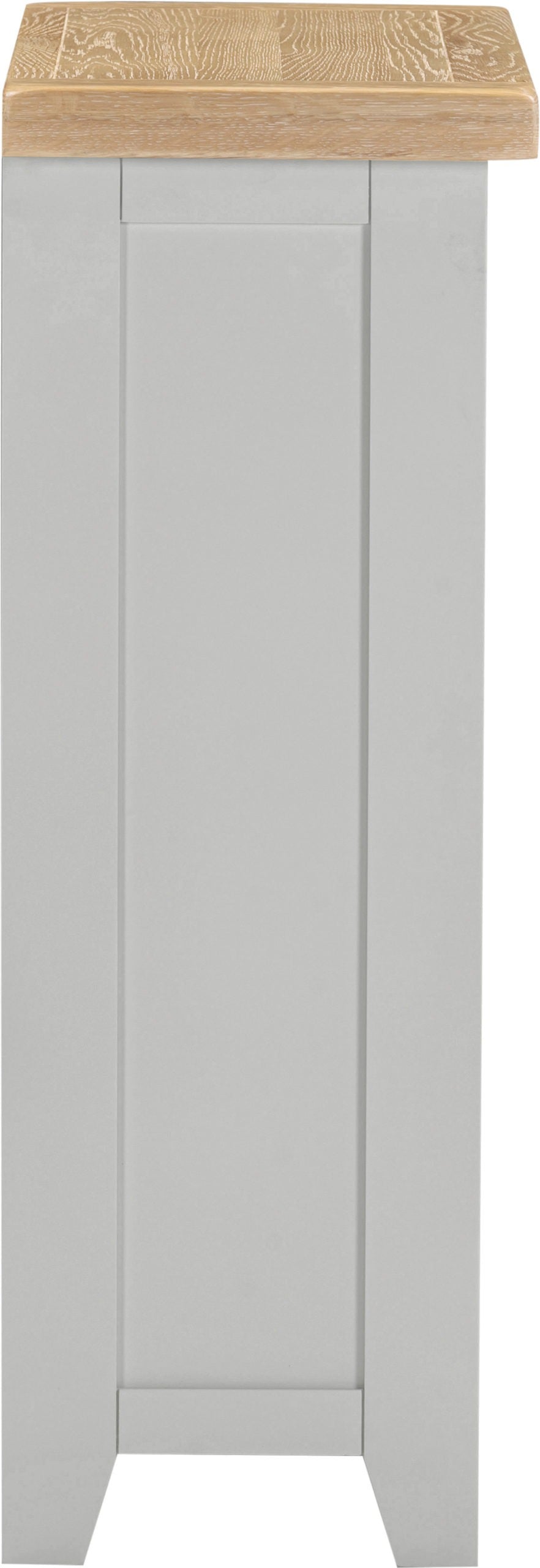Windsor Low Bookcase - PEBBLE GREY/OAK
