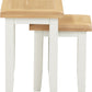 Windsor Nest of 2 Tables - Ivory/Oak