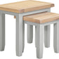 Windsor Nest of 2 Tables - PEBBLE GREY/OAK