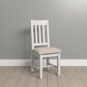 Windsor Slatted Chair (Box of 2) - Ivory/Oat Fabric