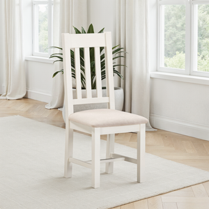 Windsor Slatted Chair (Box of 2) - IVORY/OAT FABRIC