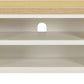 Windsor Straight TV Unit - Ivory/Oak