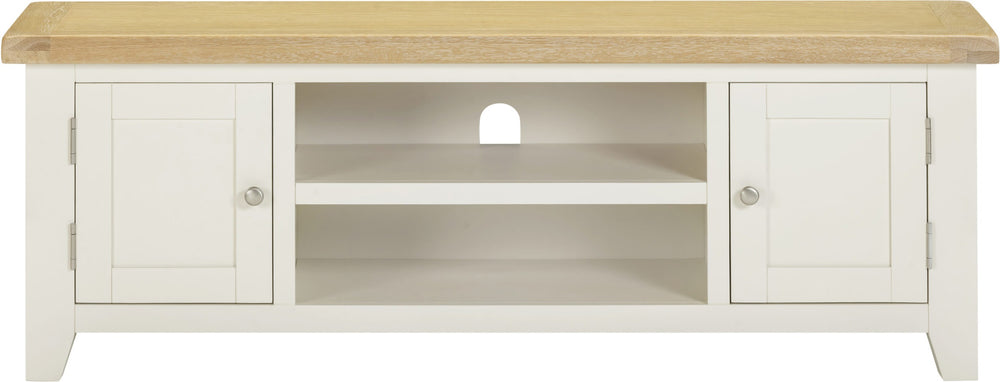 Windsor Straight TV Unit - IVORY/OAK