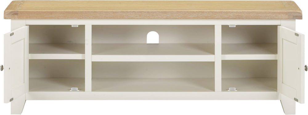 Windsor Straight TV Unit - IVORY/OAK