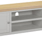 Windsor Straight TV Unit - Pebble Grey/Oak