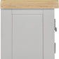 Windsor Straight TV Unit - Pebble Grey/Oak