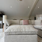 Santorini Sofa Grey Large Corner with Footstool